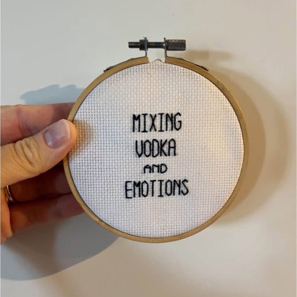 Drake Lyric Cross stitch!